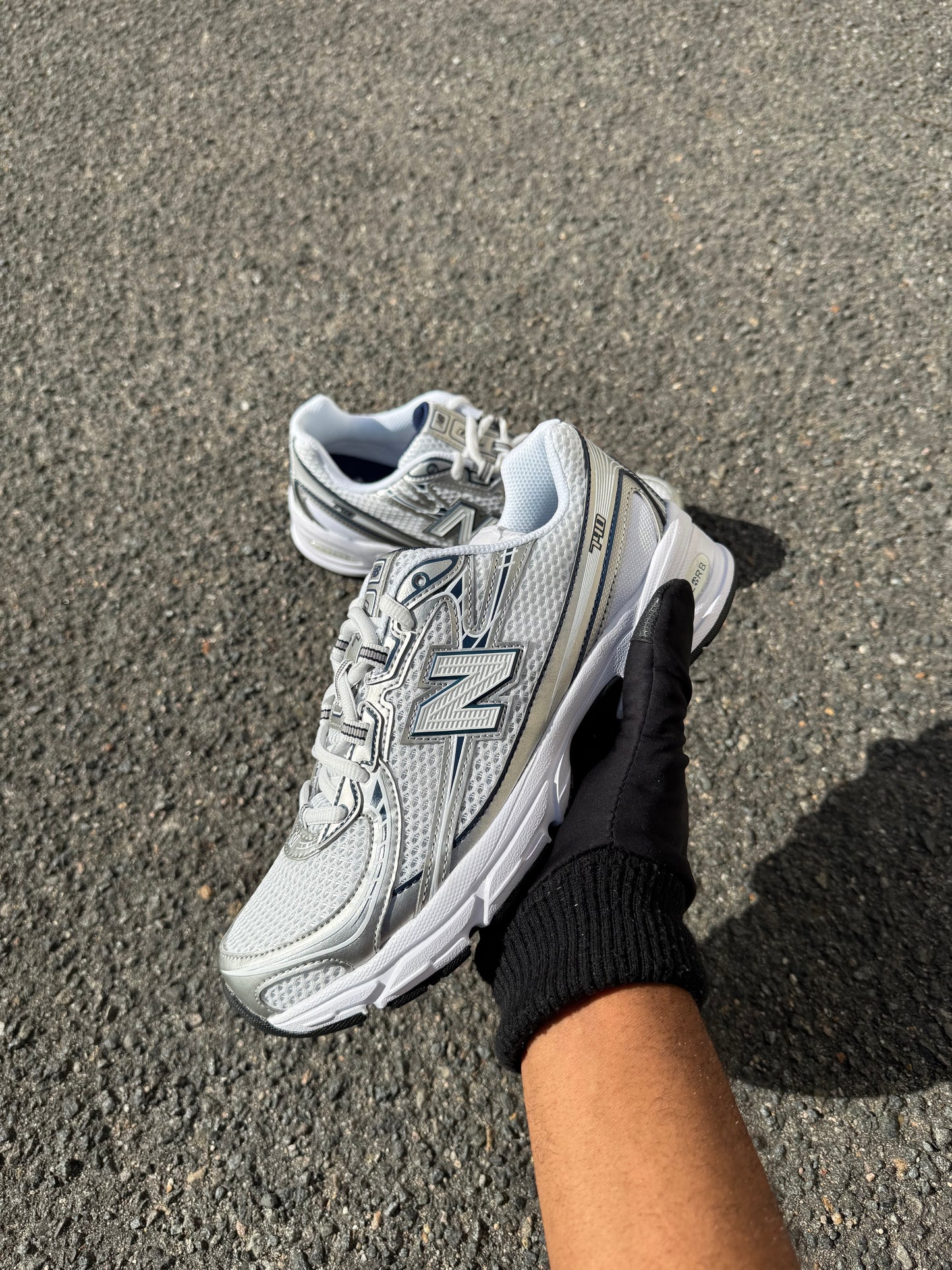 New balance 740v2 White ShadowGrey Navy