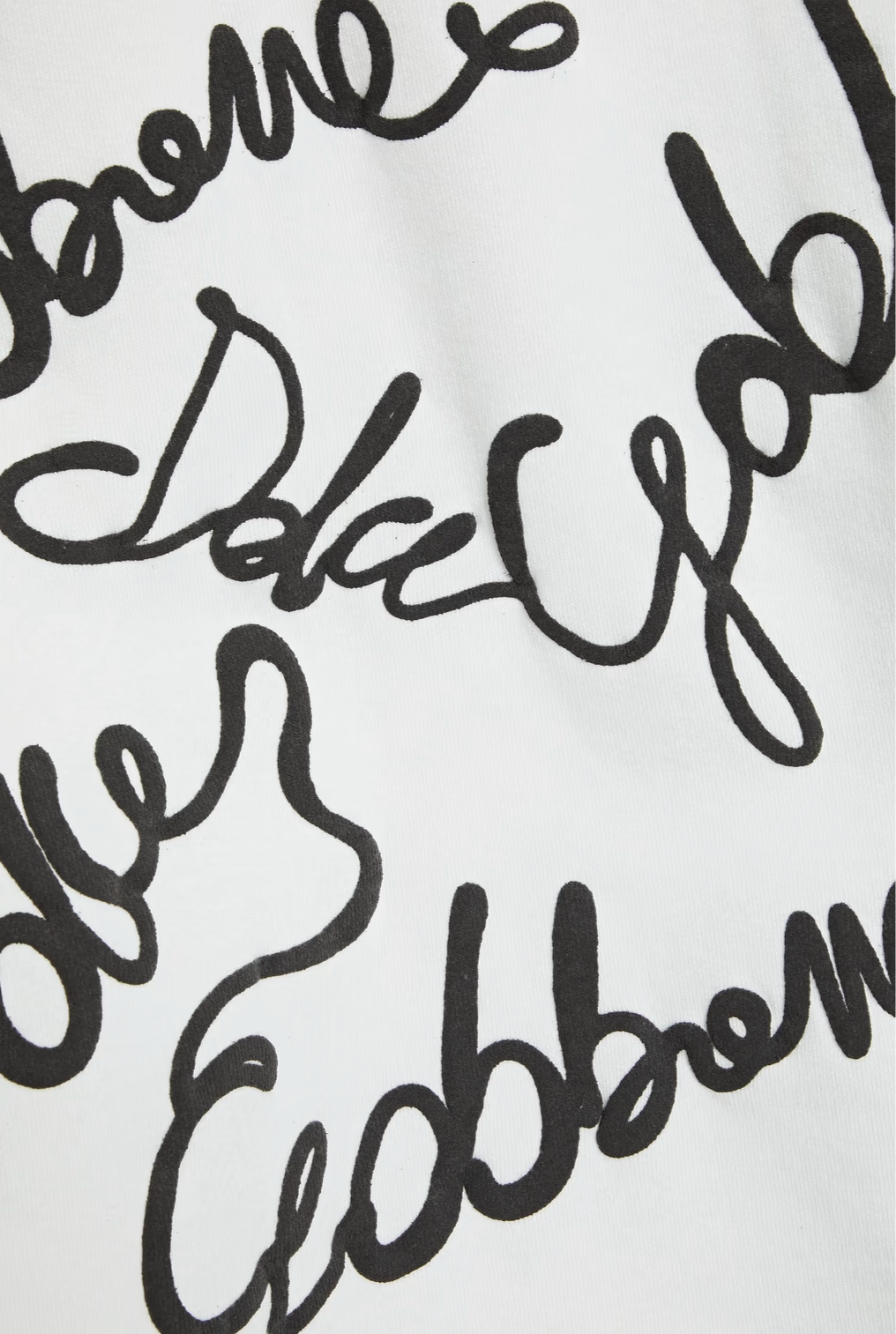 DOLCE&GABBANA Sweat à capuche en molleton de coton mélangé à imprimé logo