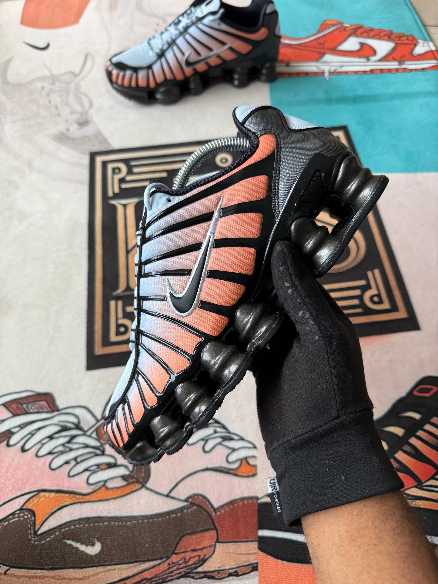 Nike Shox TL Blue Tint Orange