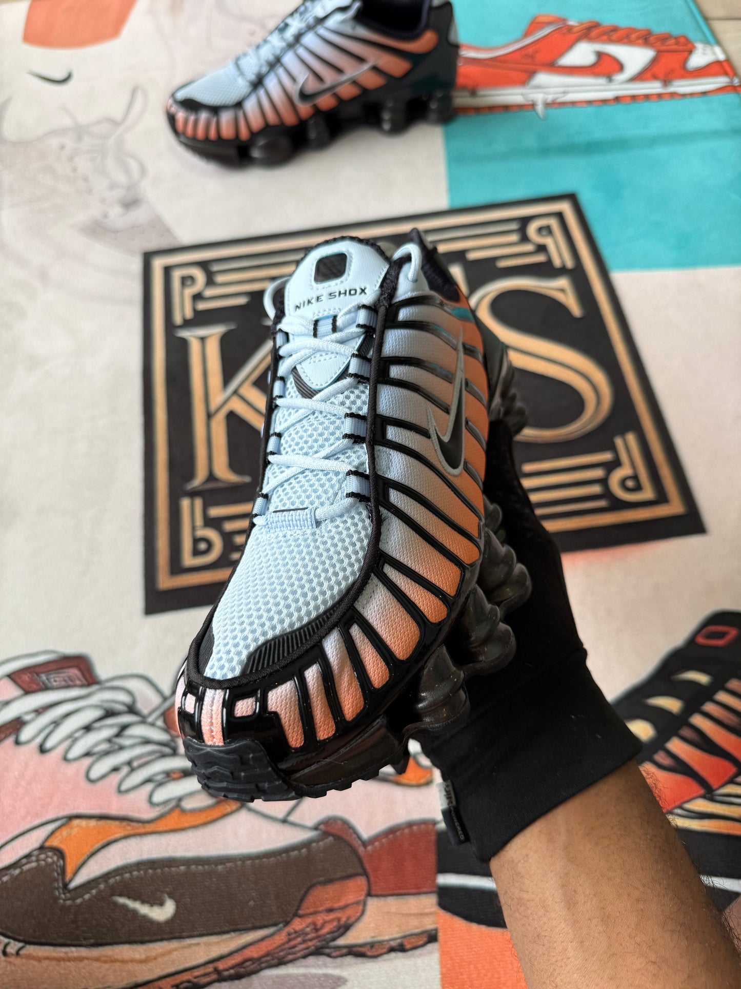 Nike Shox TL Blue Tint Orange