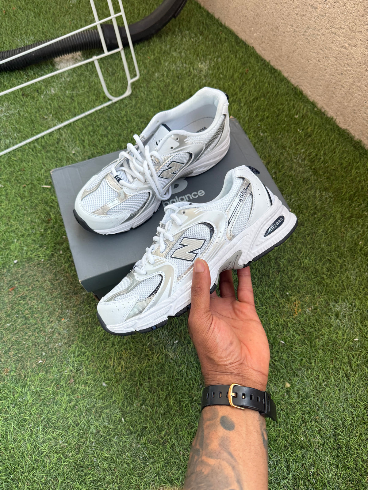 New Balance 530 White Natural Indigo Big Kids