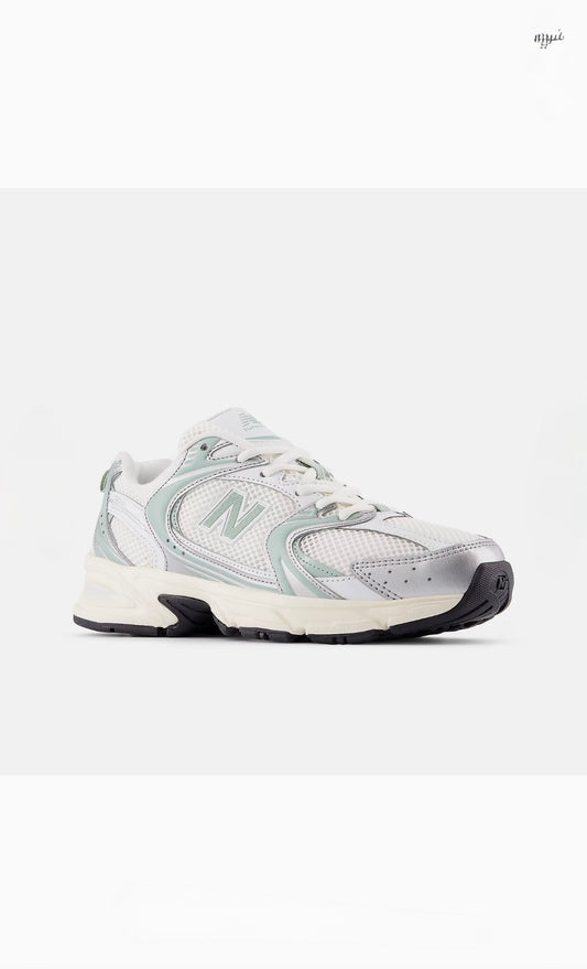 New Balance 530 Silver Metallic Mosaic Green