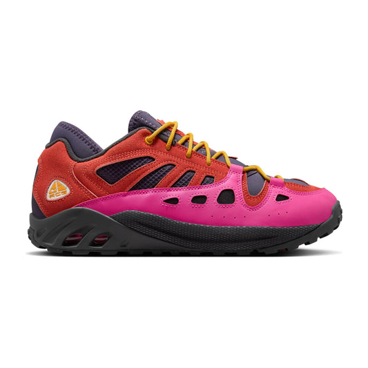 NIKE ACG AIR EXPLORAID LIGHT WILD MANGO DARK RAISIN LASER FUCHSIA UNIVERSITY GOLD