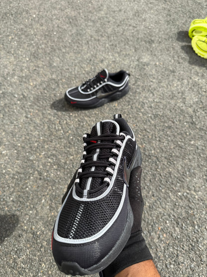 Nike Air Zoom Spiridon Black Metallic Silver