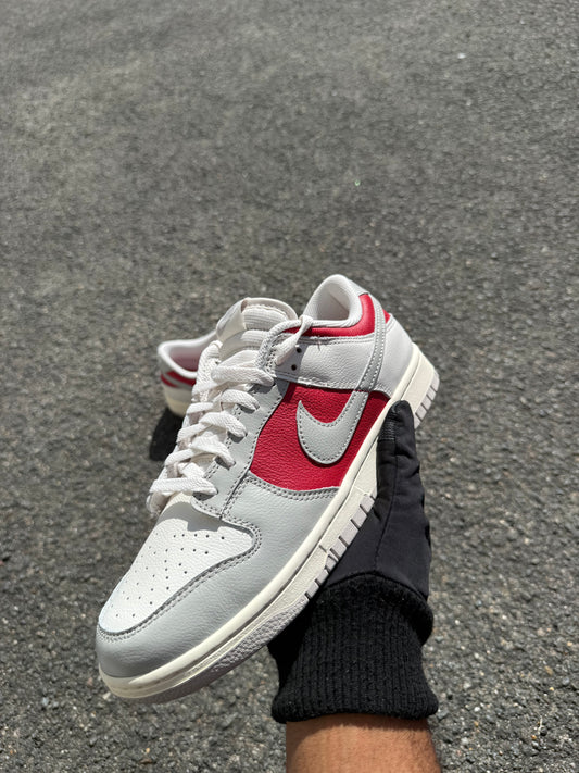 Nike Dunk Low Light Iron Ore Gym Red