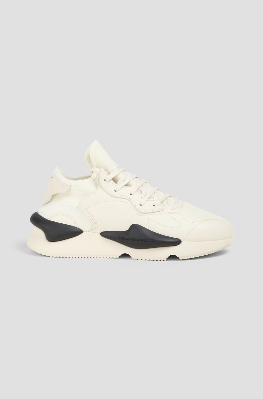 Y-3 Baskets en cuir
