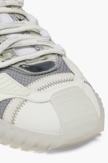 DOLCE&GABBANA Baskets NS1 en jacquard et cuir miroir