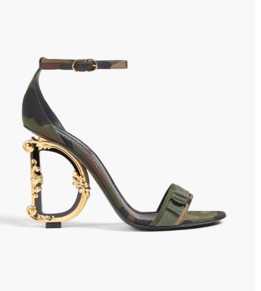 DOLCE&GABBANA Sandales en sergé à imprimé camouflage