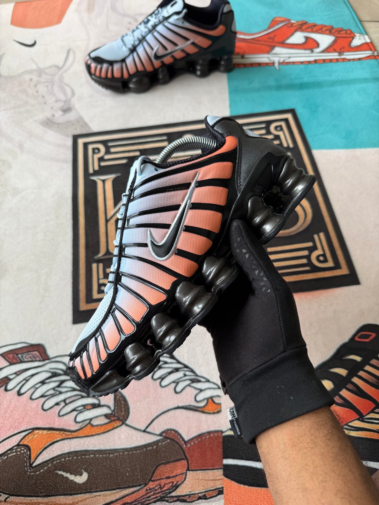 Nike Shox TL Blue Tint Orange