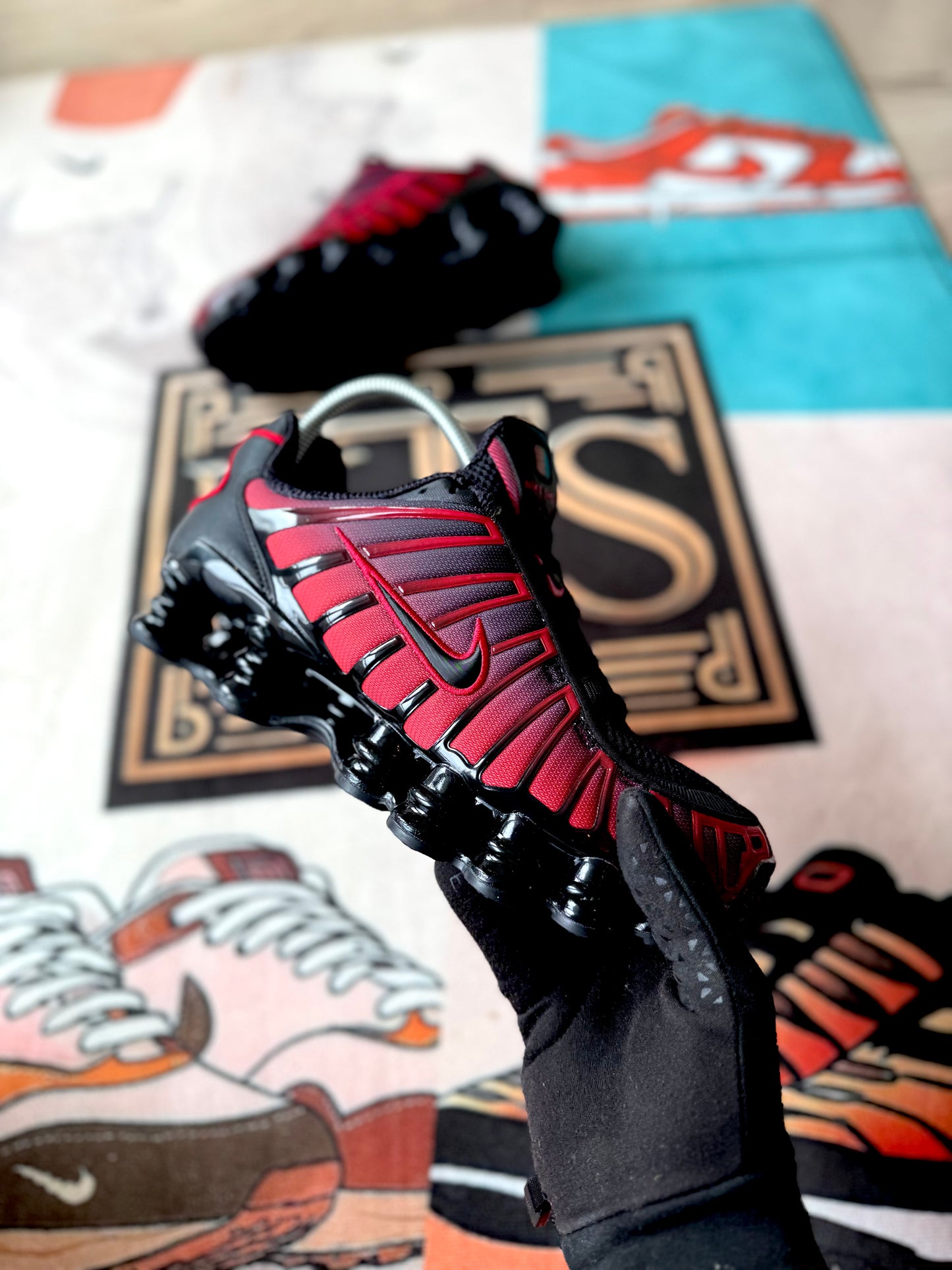 Nike Shox TL Black/University Red