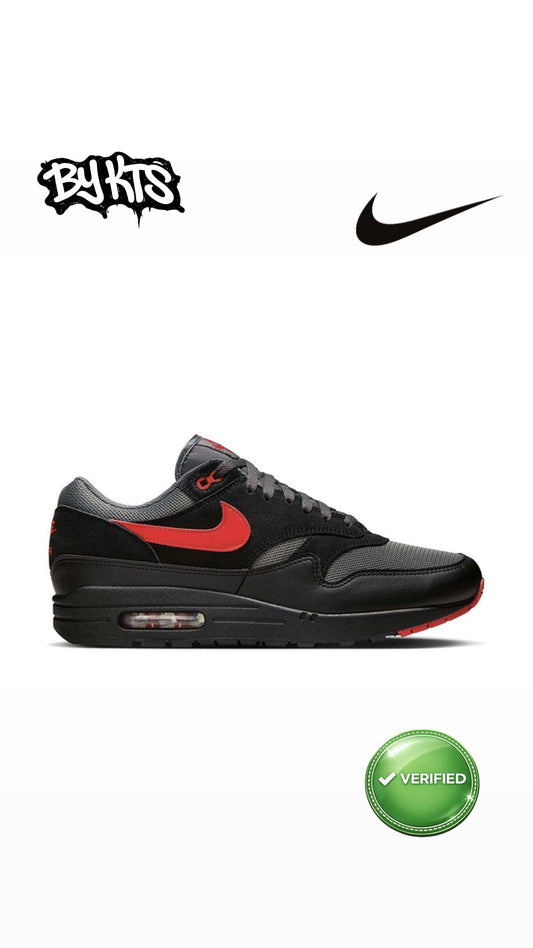 Nike Air Max 1 Essential Black/University Red/Iron Grey