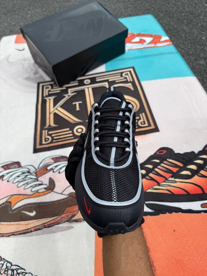 Nike Air Zoom Spiridon Black Metallic Silver