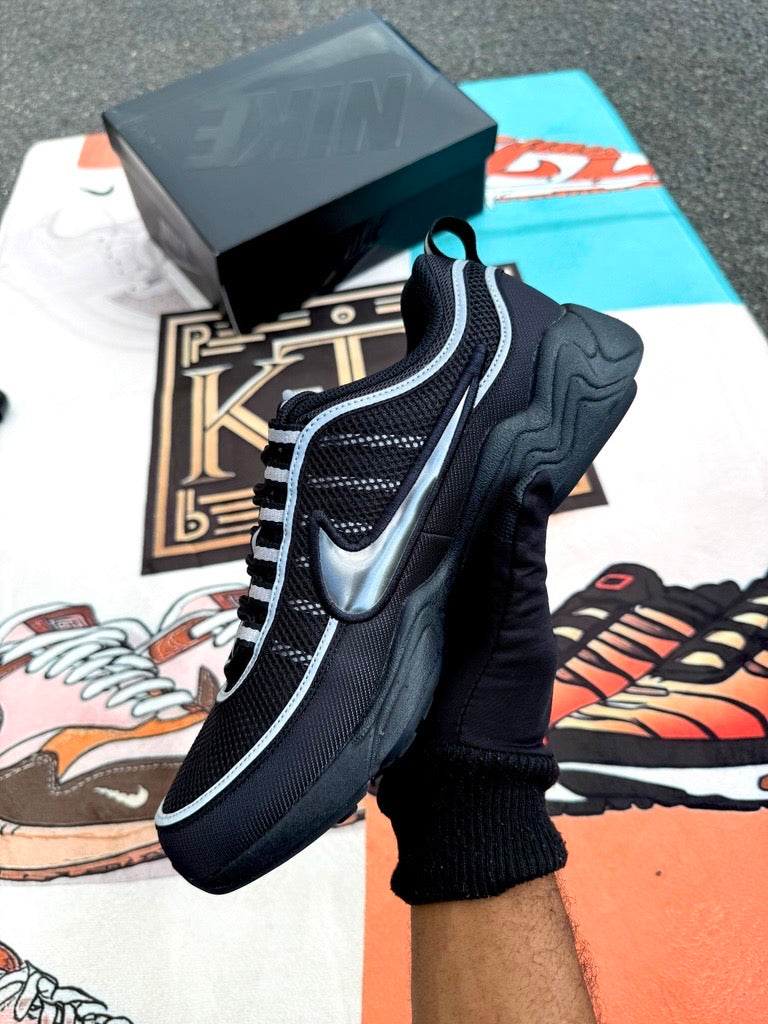 Nike Air Zoom Spiridon Black Metallic Silver