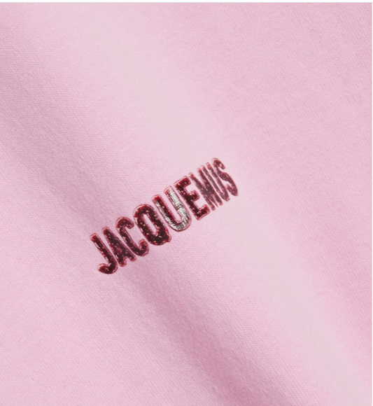 JACQUEMUS T-shirt en jersey de coton imprimé logo Pavane