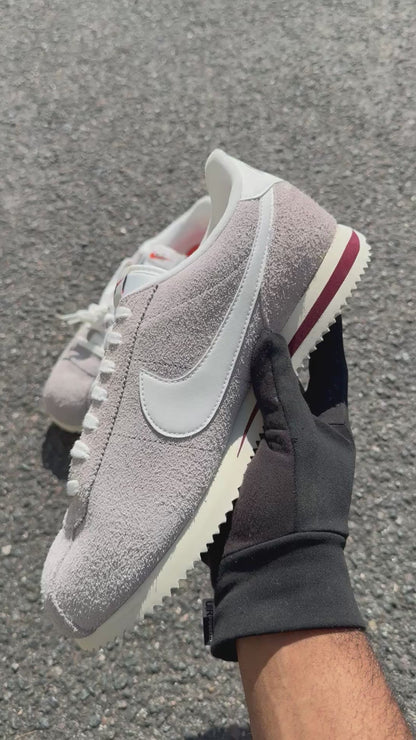 Nike Cortez SE Suede College Grey Dark Team Red  Coconut Milk Sail