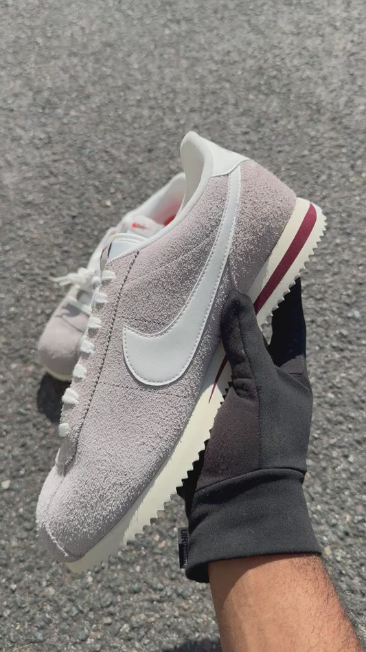 Nike Cortez SE Suede College Grey Dark Team Red  Coconut Milk Sail