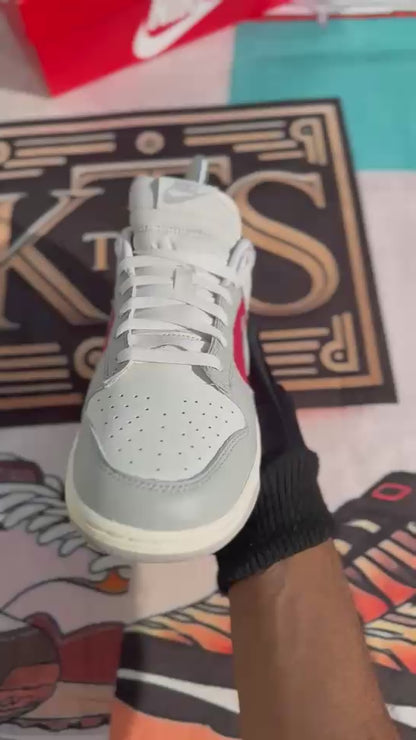 Nike Dunk Low Light Iron Ore Gym Red